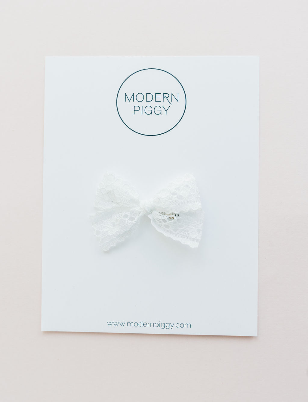 White Lace | Ribbon Bow