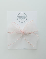 Pink Mist | Pigtail Set - Ribbon Bow