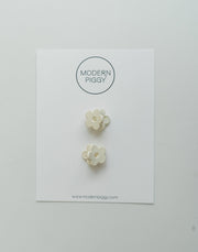 Marshmallow | Micro Bloom Claw Clip Set