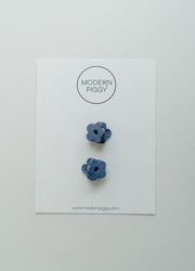Navy | Micro Bloom Claw Clip Set
