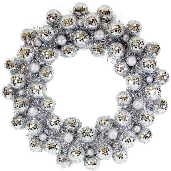 Silver Mirrored Wreath