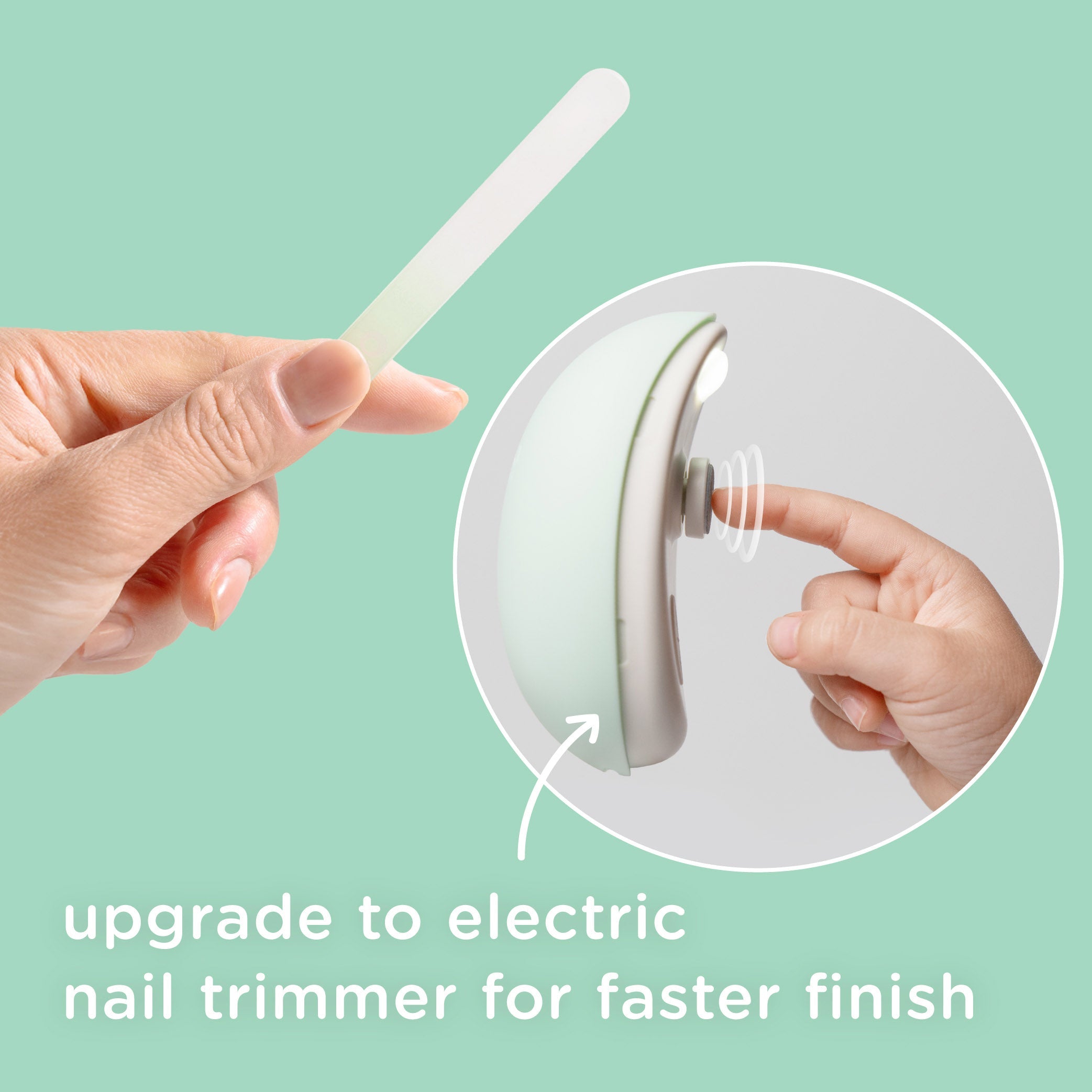 Glass Nail File For Newborn Nails (2-pk)