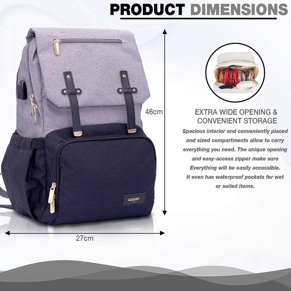 Milan - Everyday Diaper Backpack (usb Charging + Bottle Warmer)