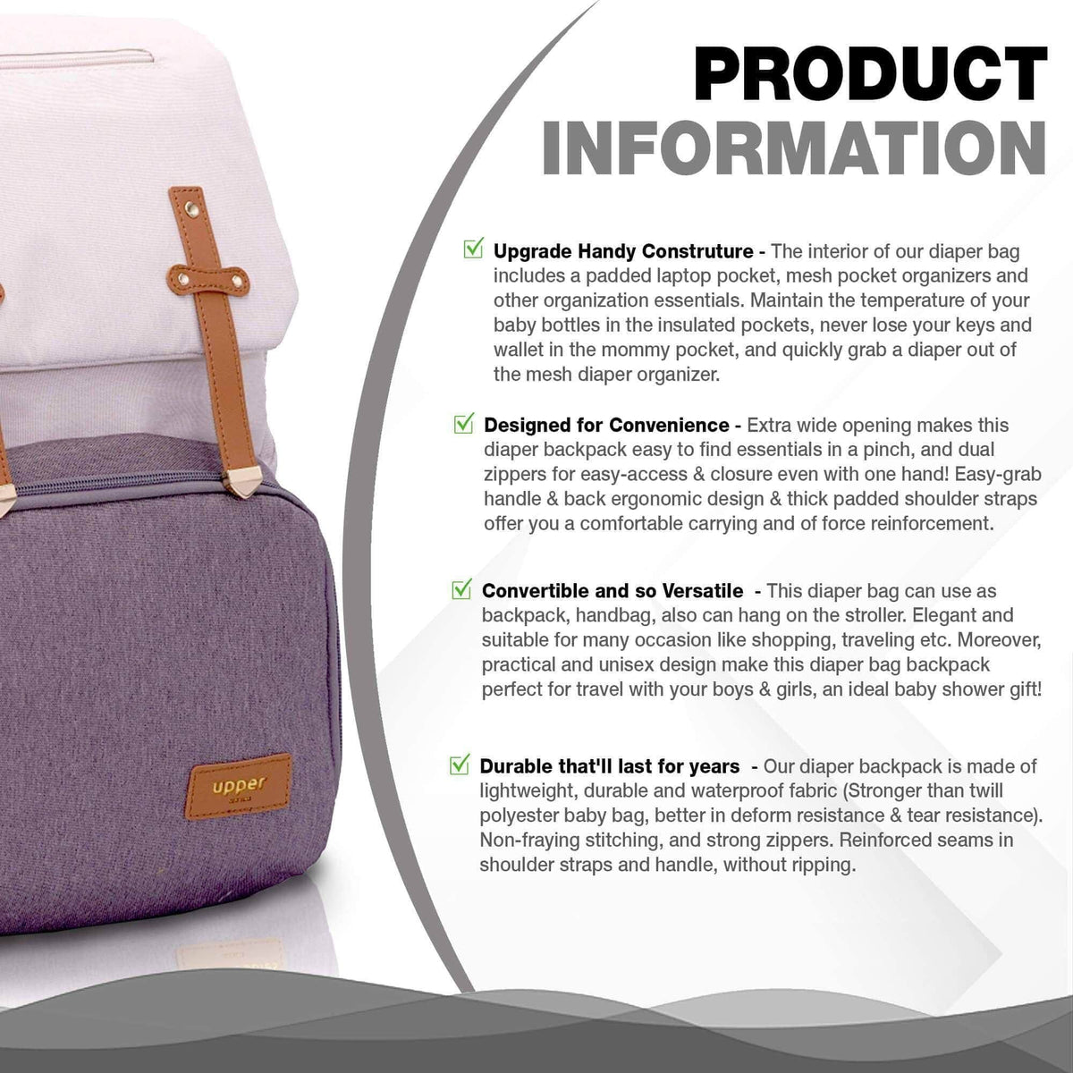 Milan - Everyday Diaper Backpack (usb Charging + Bottle Warmer)