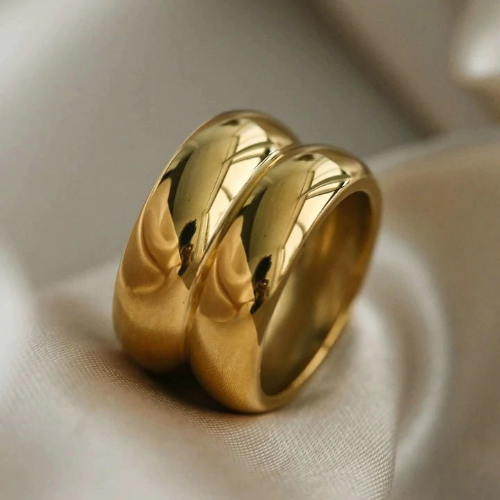 Gold Ring - Nyc Duo Ridge Ring