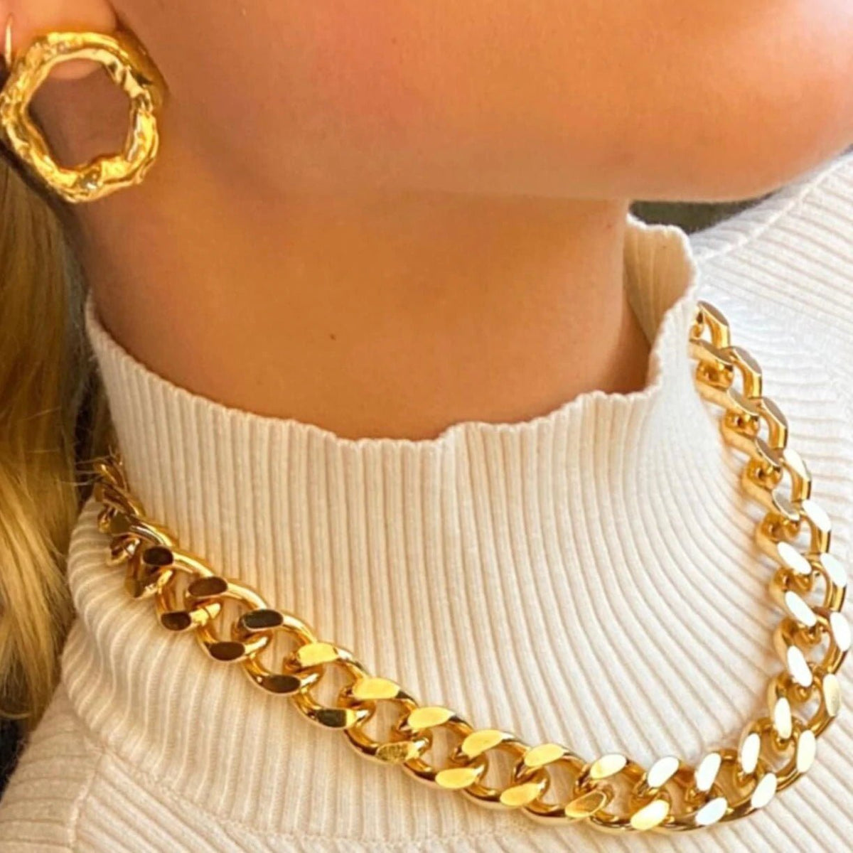 Chunky Gold Chain Necklace - Mason & Madison Chunky Chain Necklace