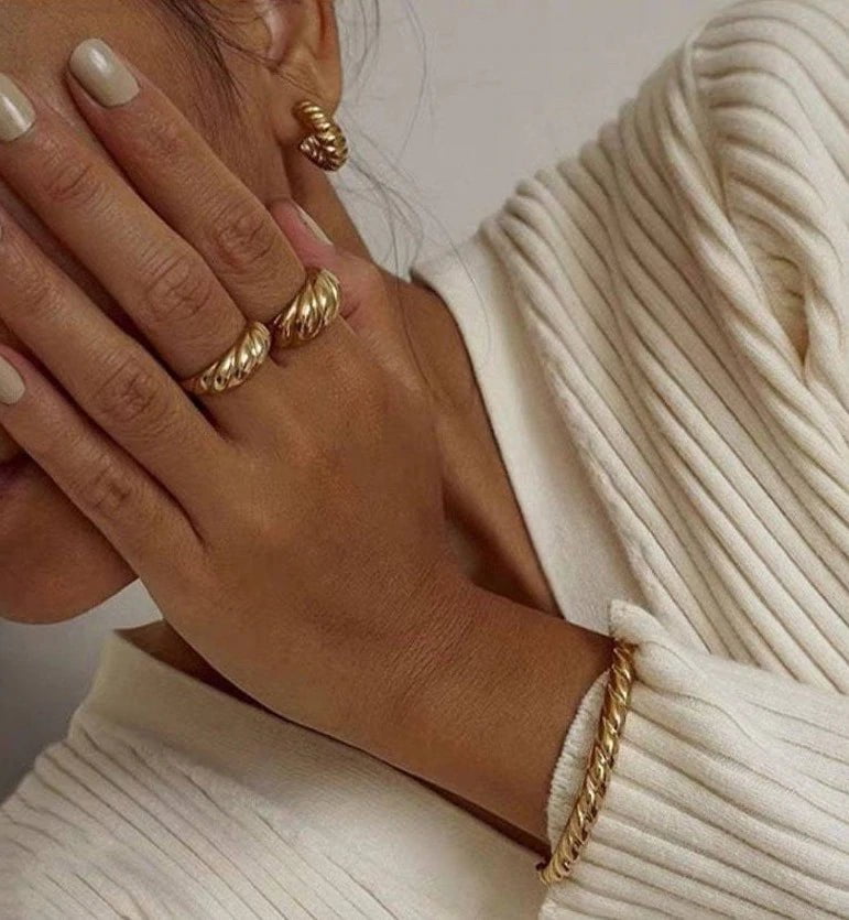 Gold Ring - Mason & Madison Croissant Dôme Ring
