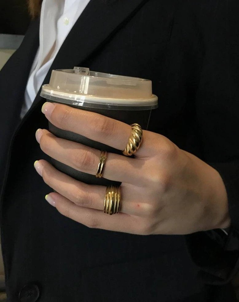 Gold Ring - Mason & Madison Croissant Dôme Ring