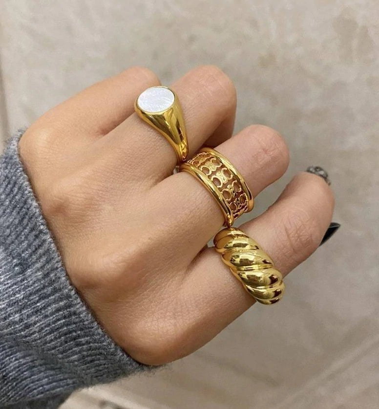 Gold Ring - Mason & Madison Croissant Dôme Ring