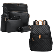 Diaper Bag Backpack Set - Ultimate New Parenting Ready Premium Set - (harvey + Maison Bags)