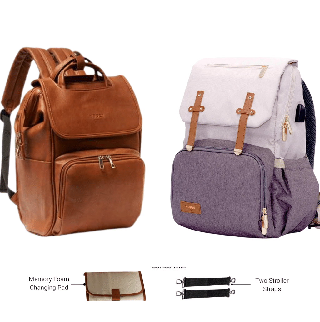 Diaper Bag Backpack Set - La Madison + Milan Gift Set Bundle