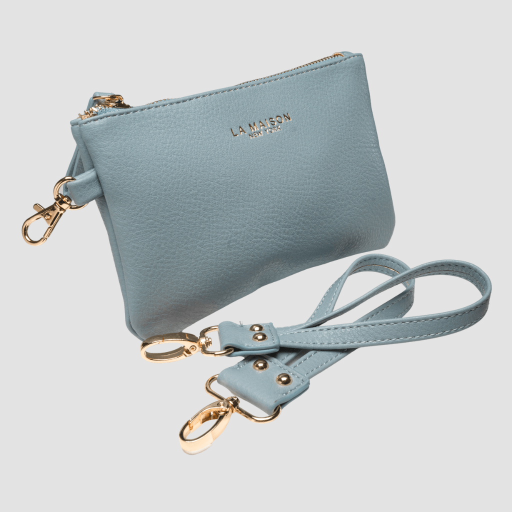 Leather Pouch & Stroller Straps Set - La Maison - Key Chain Stroller Straps + Clip-on Pouch