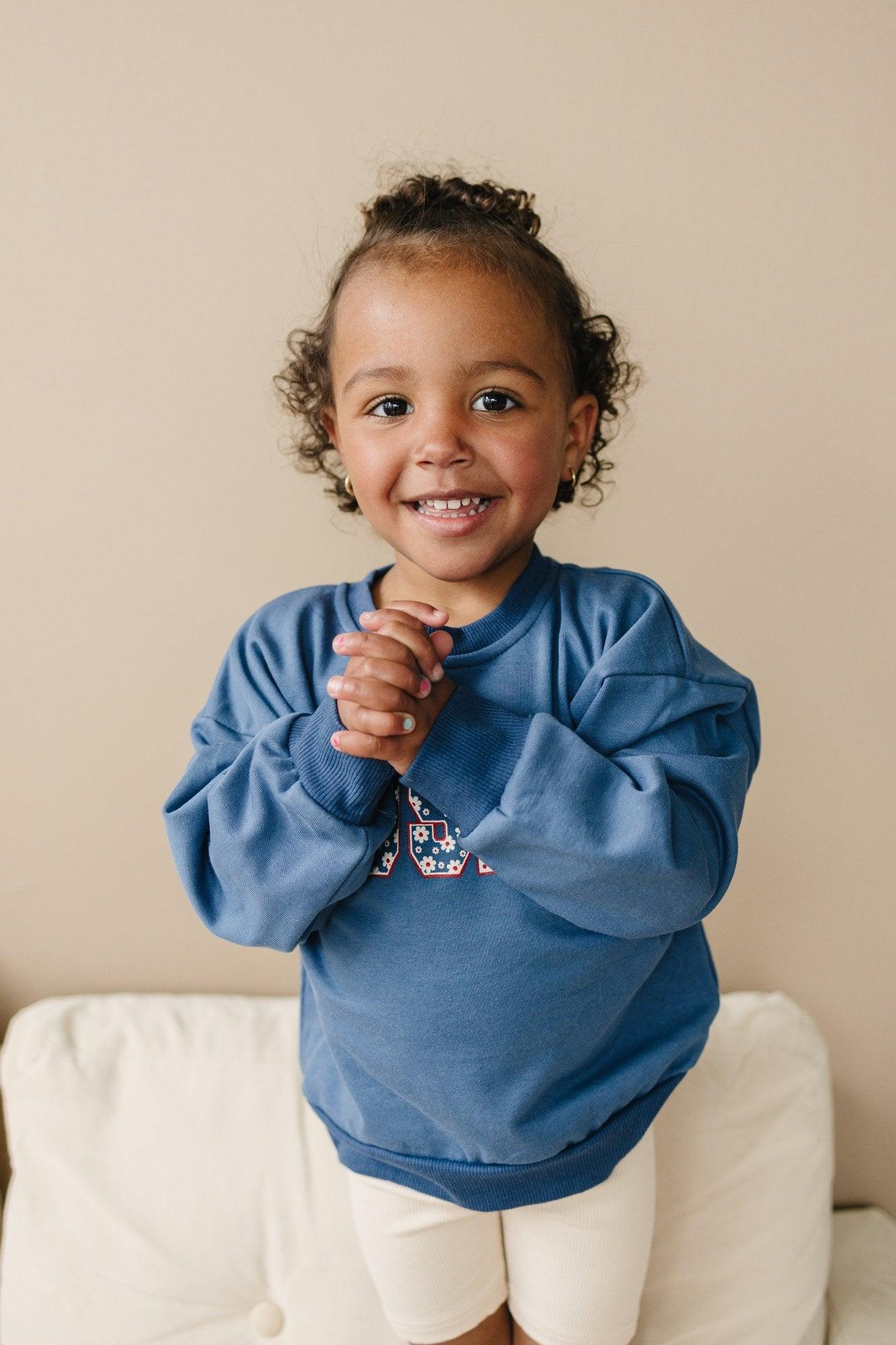 Usa Daisy Crewneck Sweatshirt