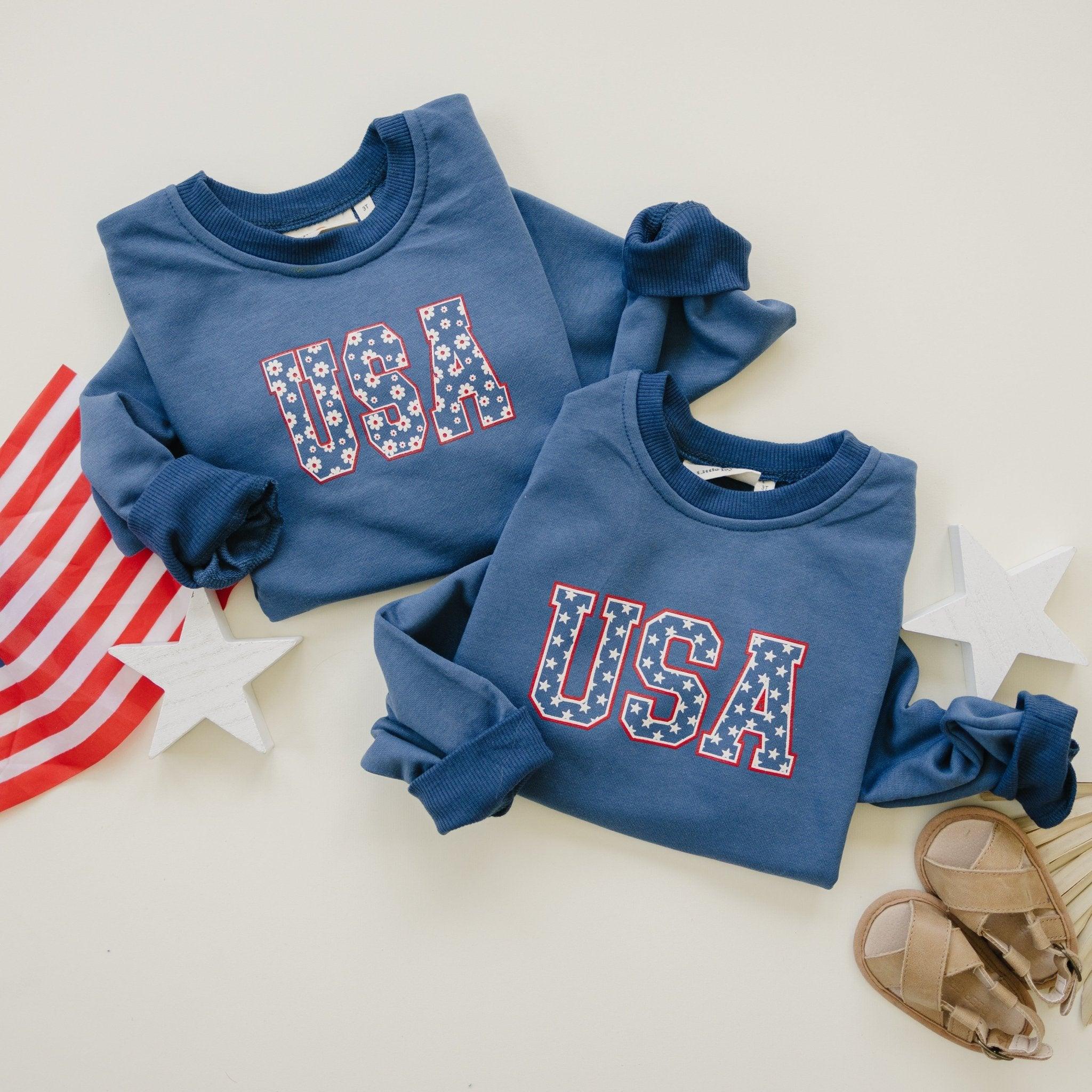 Usa Daisy Crewneck Sweatshirt