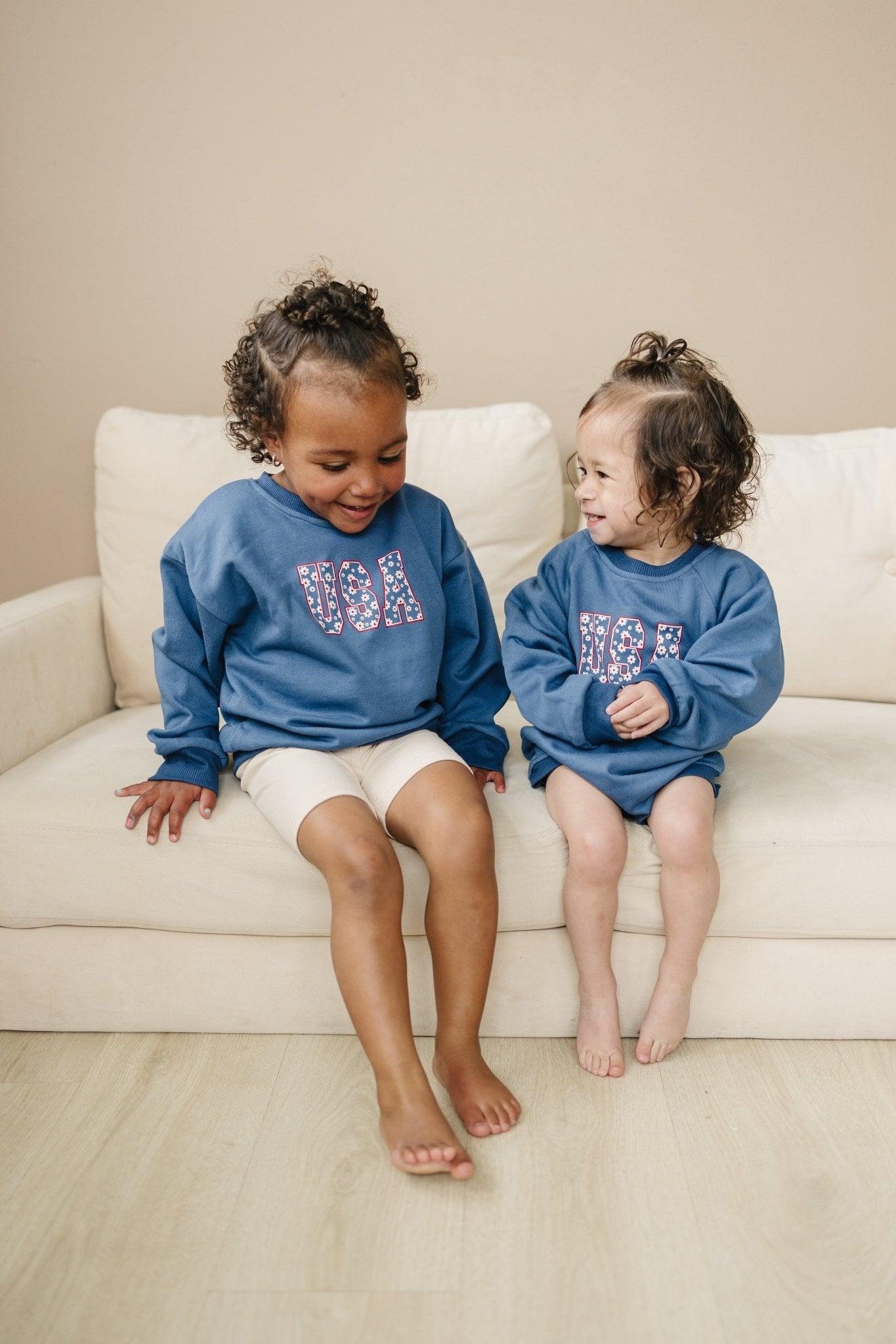 Usa Daisy Crewneck Sweatshirt