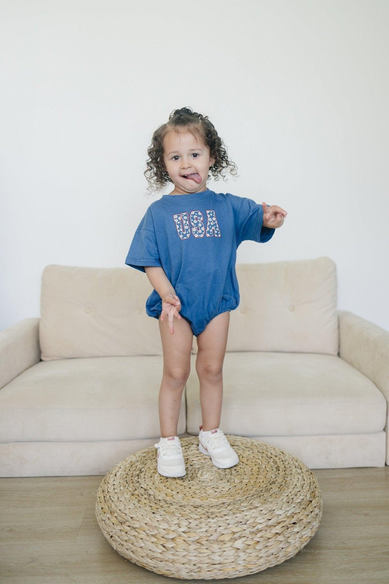 Usa Daisy T-shirt Romper