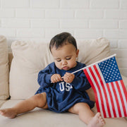 Usa Sweatshirt Romper - More Colors