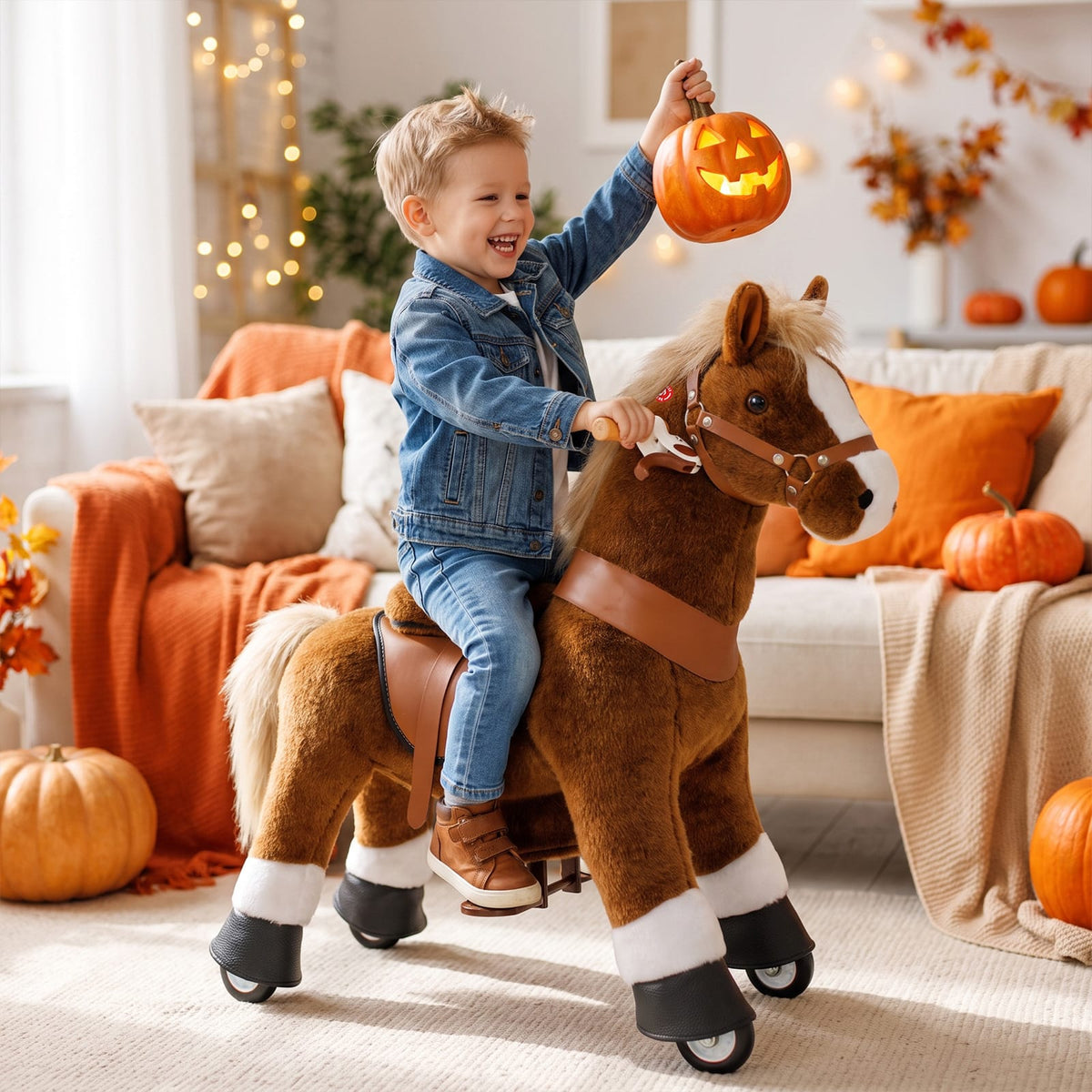 Model U Ride-on Pony Age 3-5 Brown
