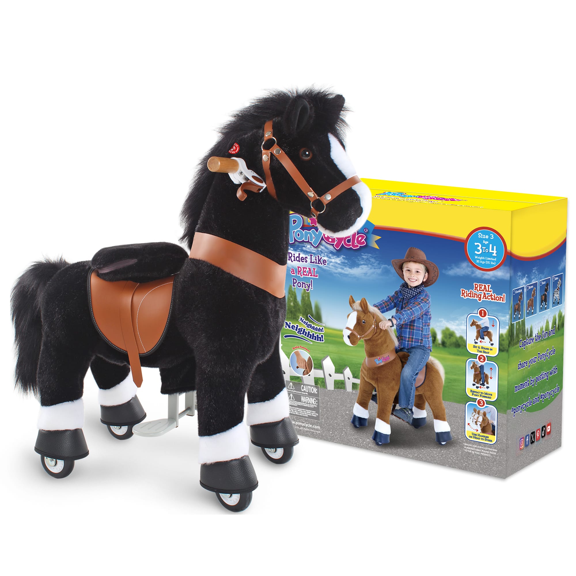 Model U Horse Toy Age 3-5 Black