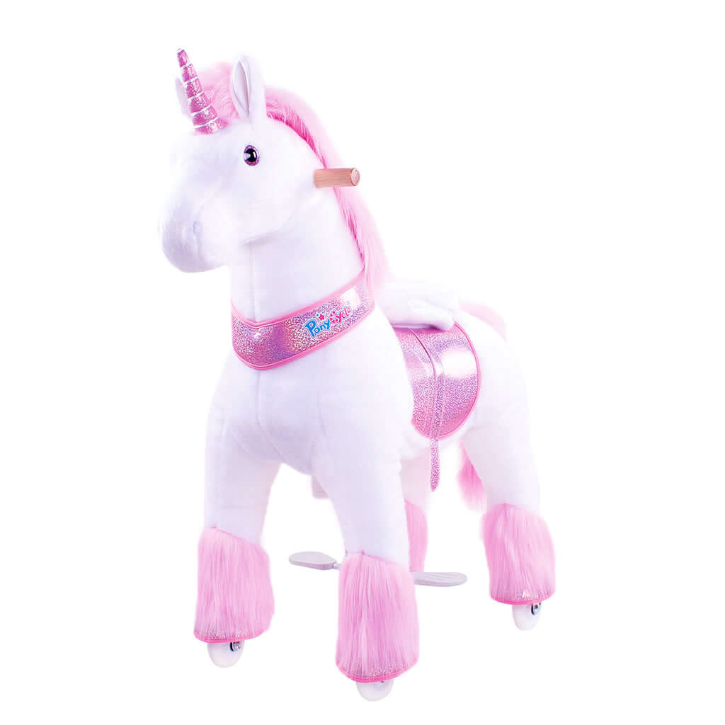 Model U Ride-on Plush Unicorn Age 4-8 Pink