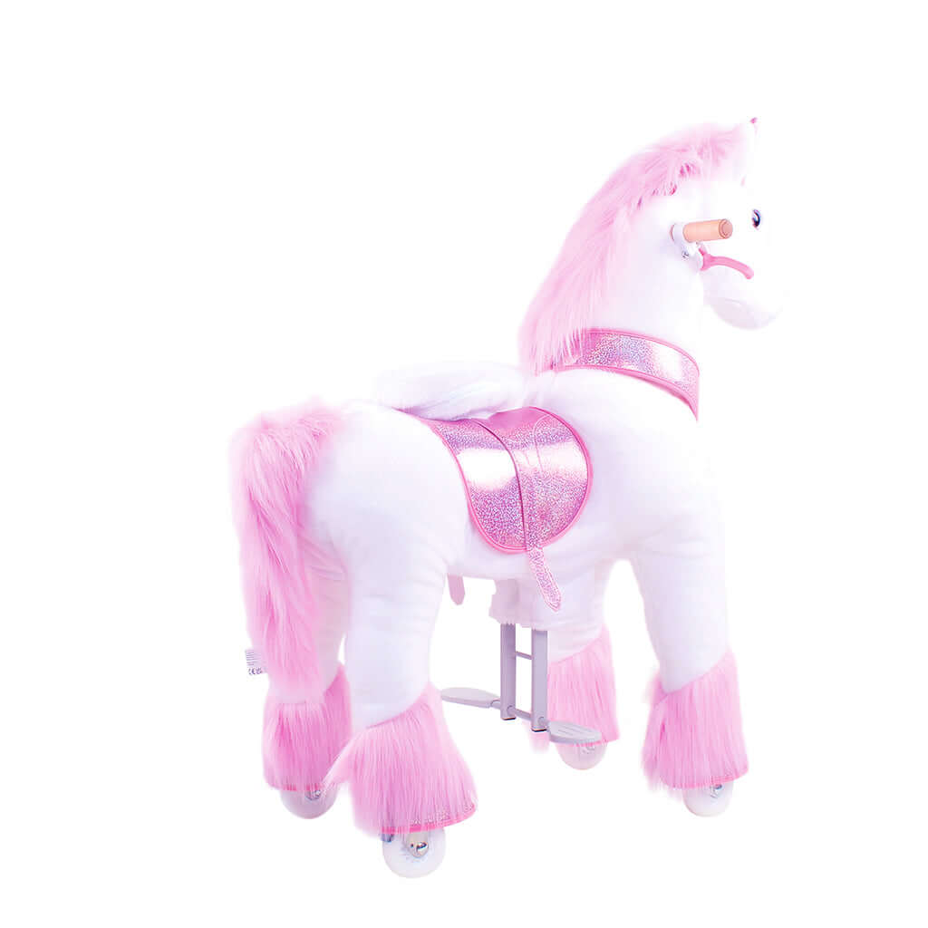 Model U Ride-on Plush Unicorn Age 4-8 Pink