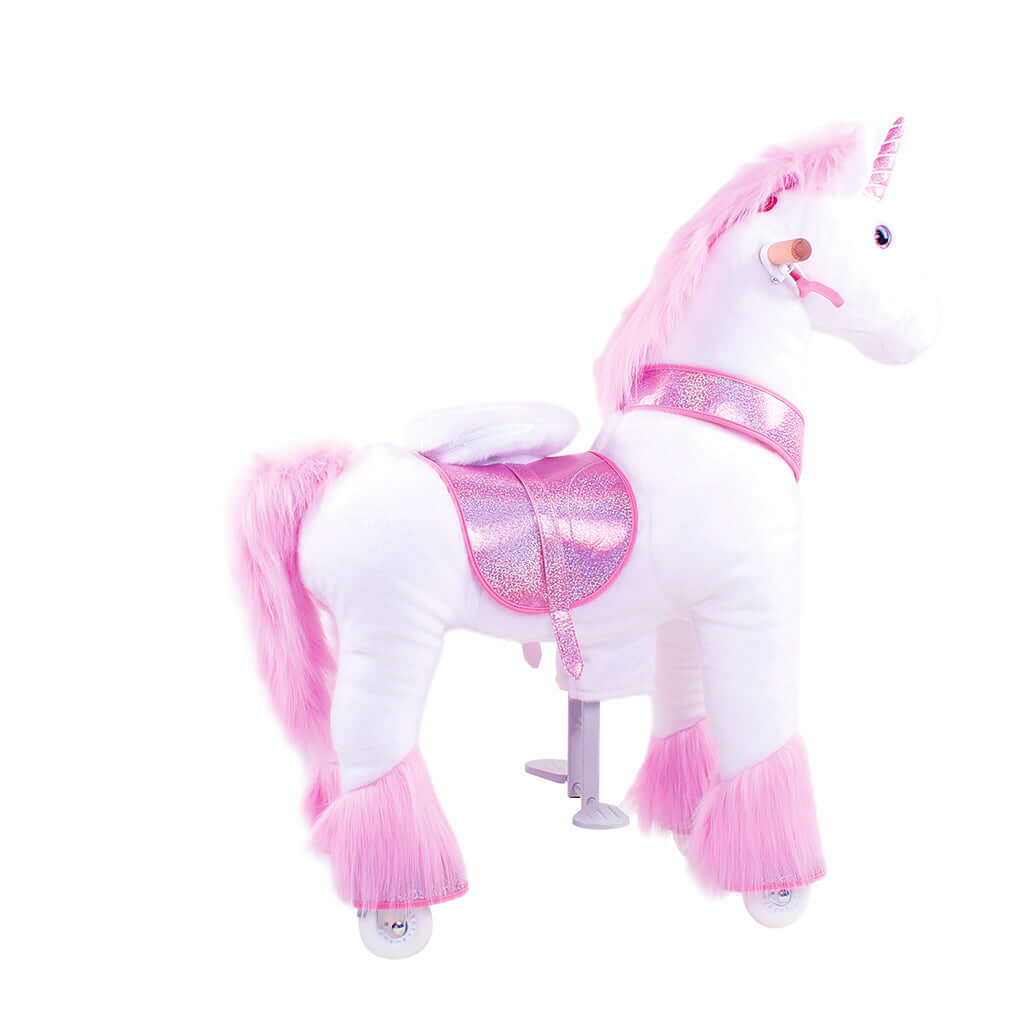 Model U Ride-on Plush Unicorn Age 4-8 Pink