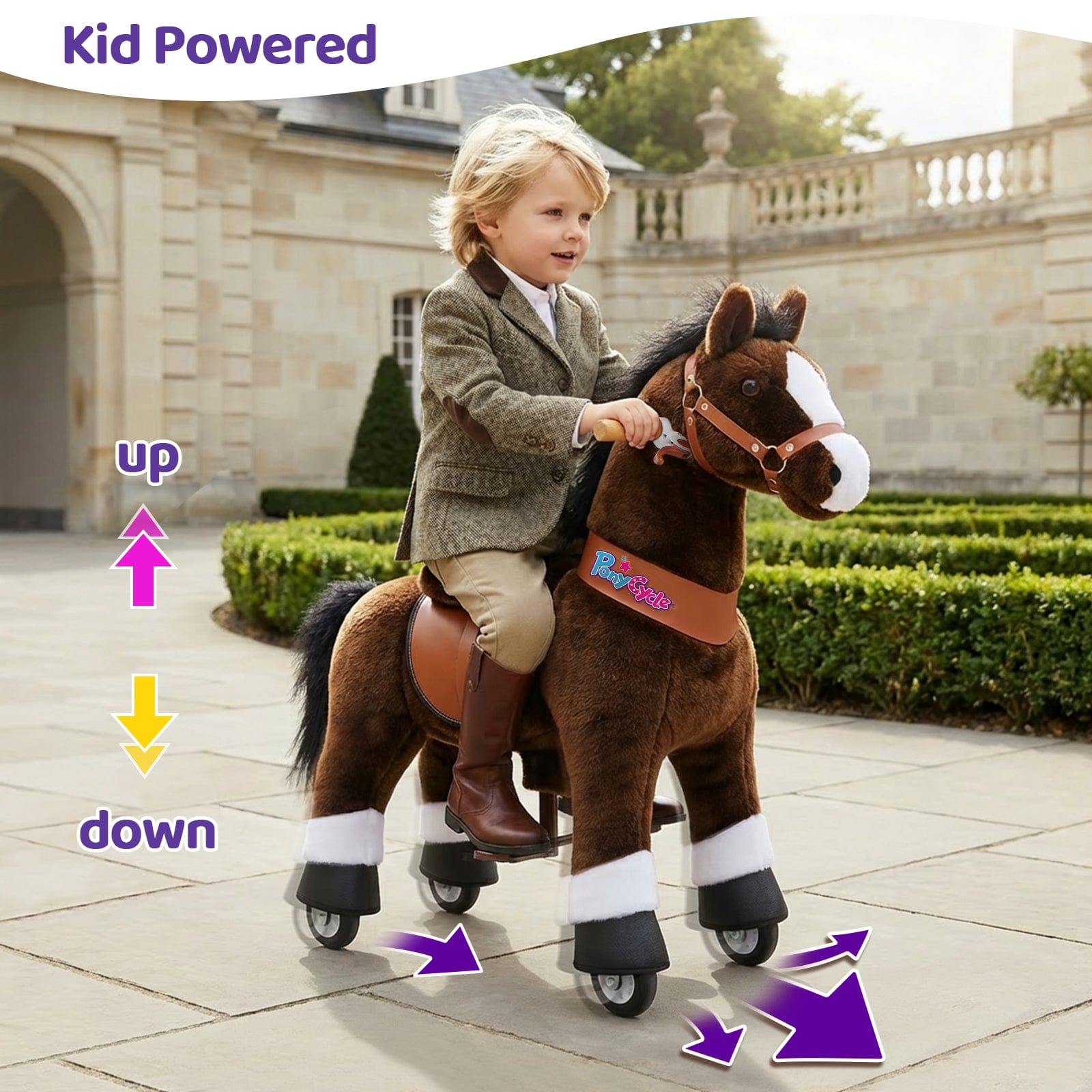 Model U Riding Horse Toy Age 4-8 Chocolate
