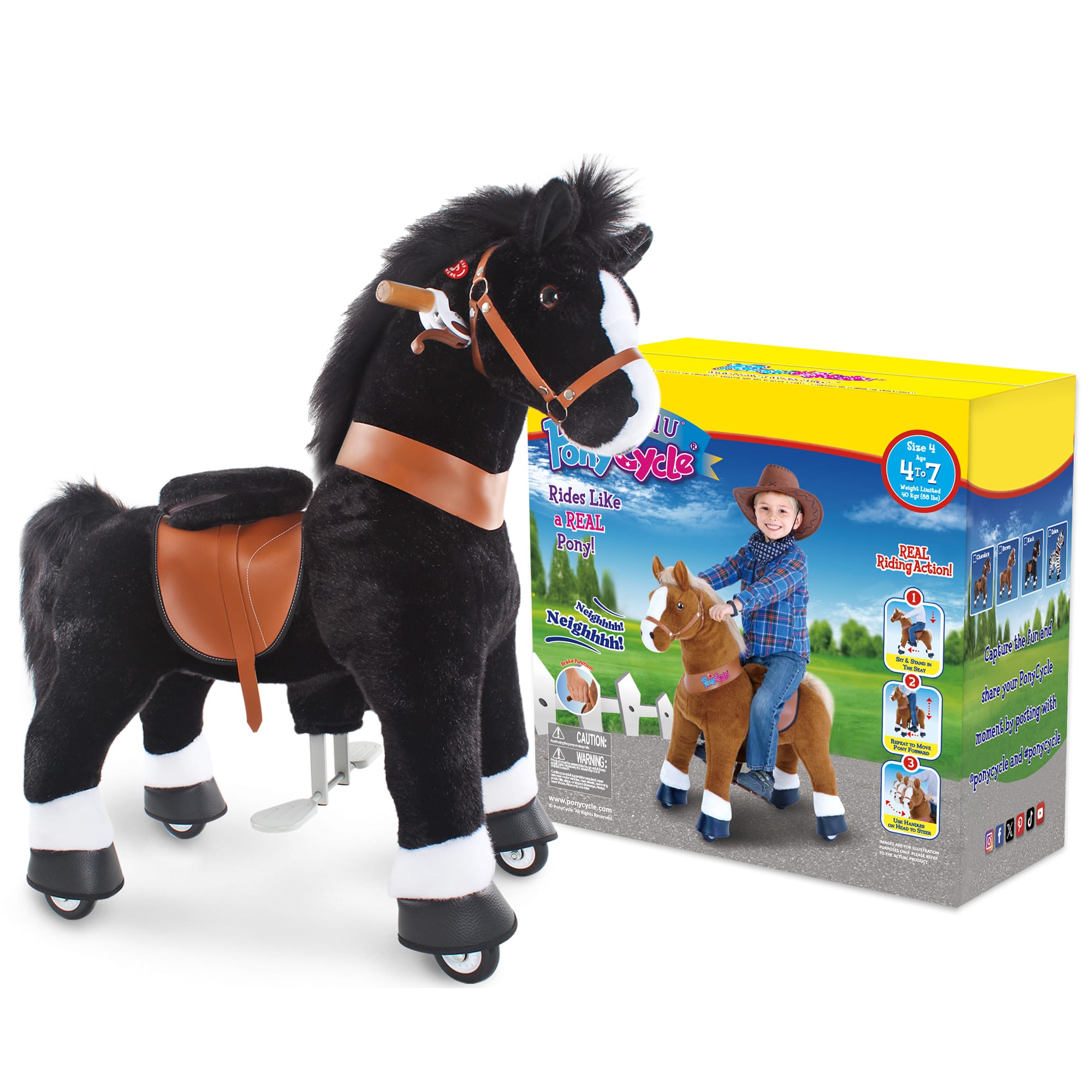 Model U Horse Age 4-8 Black