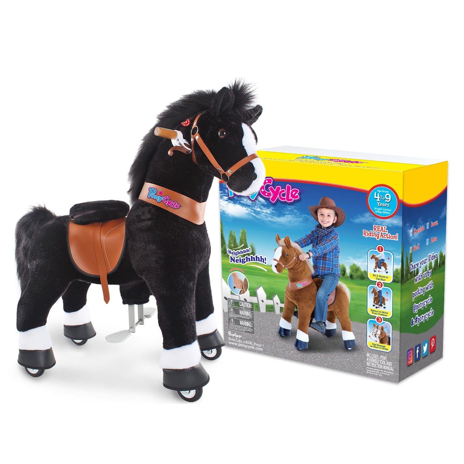 Model U Horse Age 4-8 Black