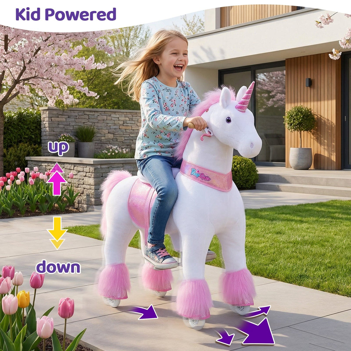 Model U® Unicorn Ride-on Toy Age 7+ – Pink
