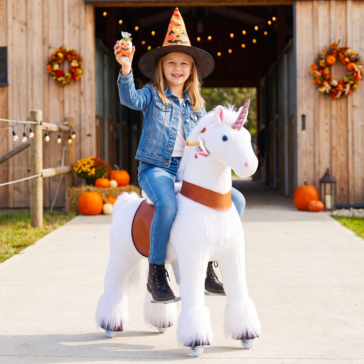 Model U® Unicorn Ride-on Toy Age 7+ – White