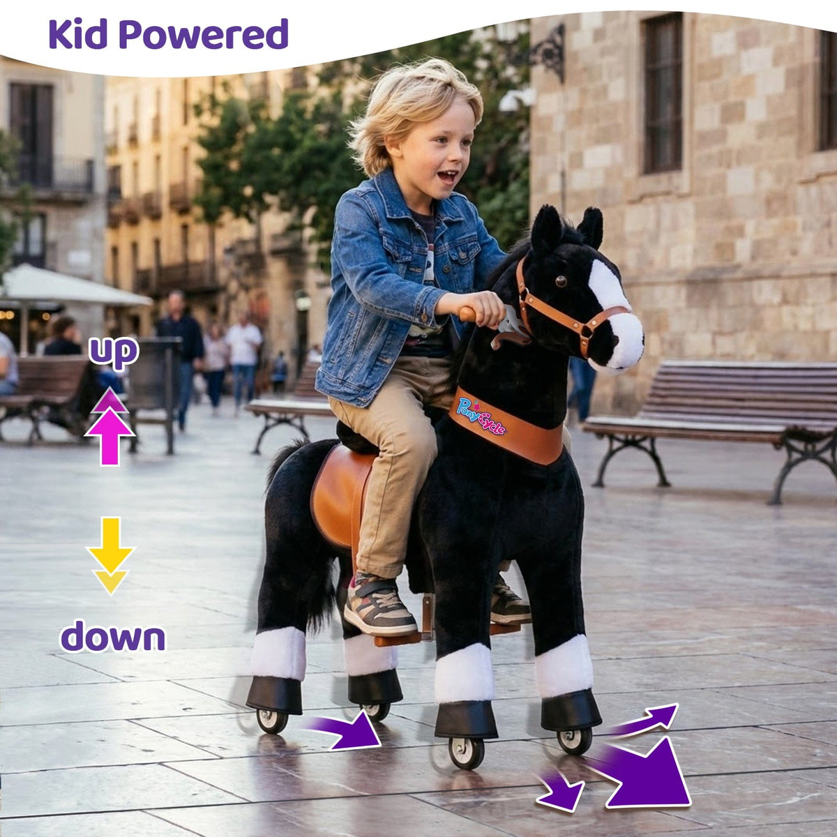 Model U® Horse Ride-on Toy Age 7+ – Black
