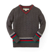 V-neck Cable Sweater - Baby