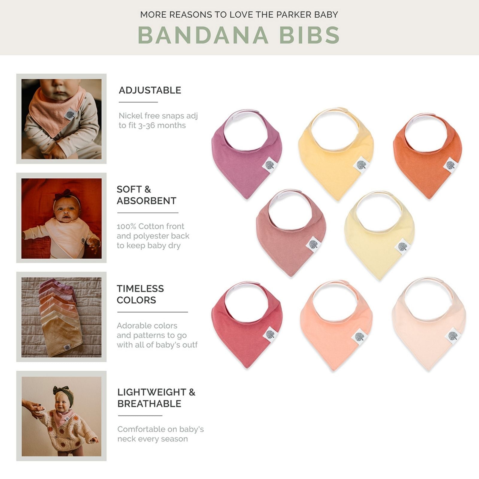 Vail Bandana Bib Set (8 Pack)