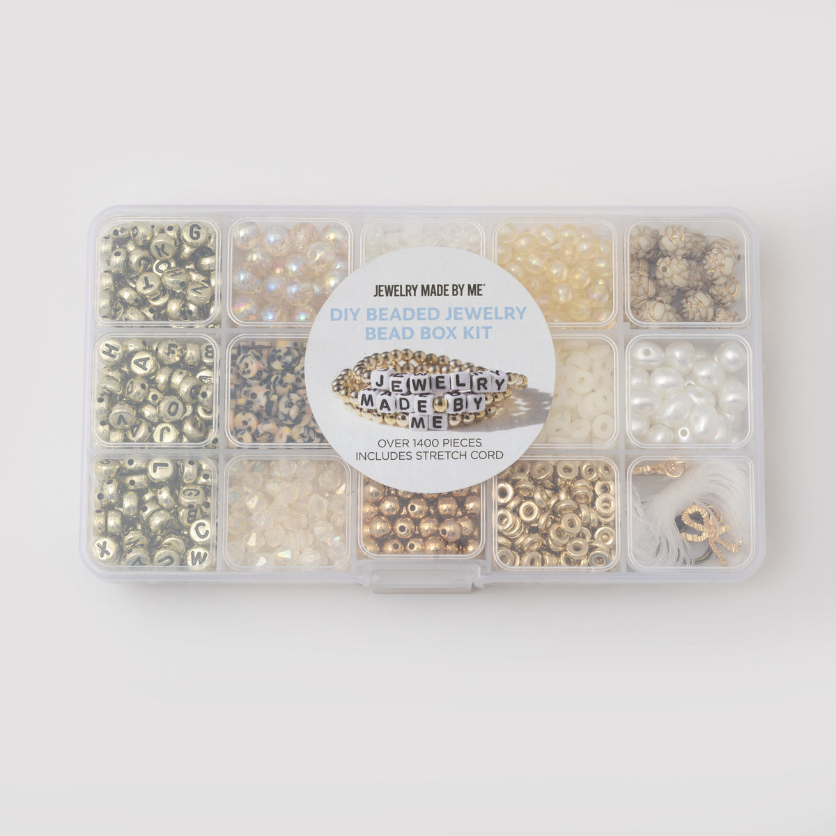 Golden Vibes Vintage Charms Diy Letter Bracelet  Bead Box