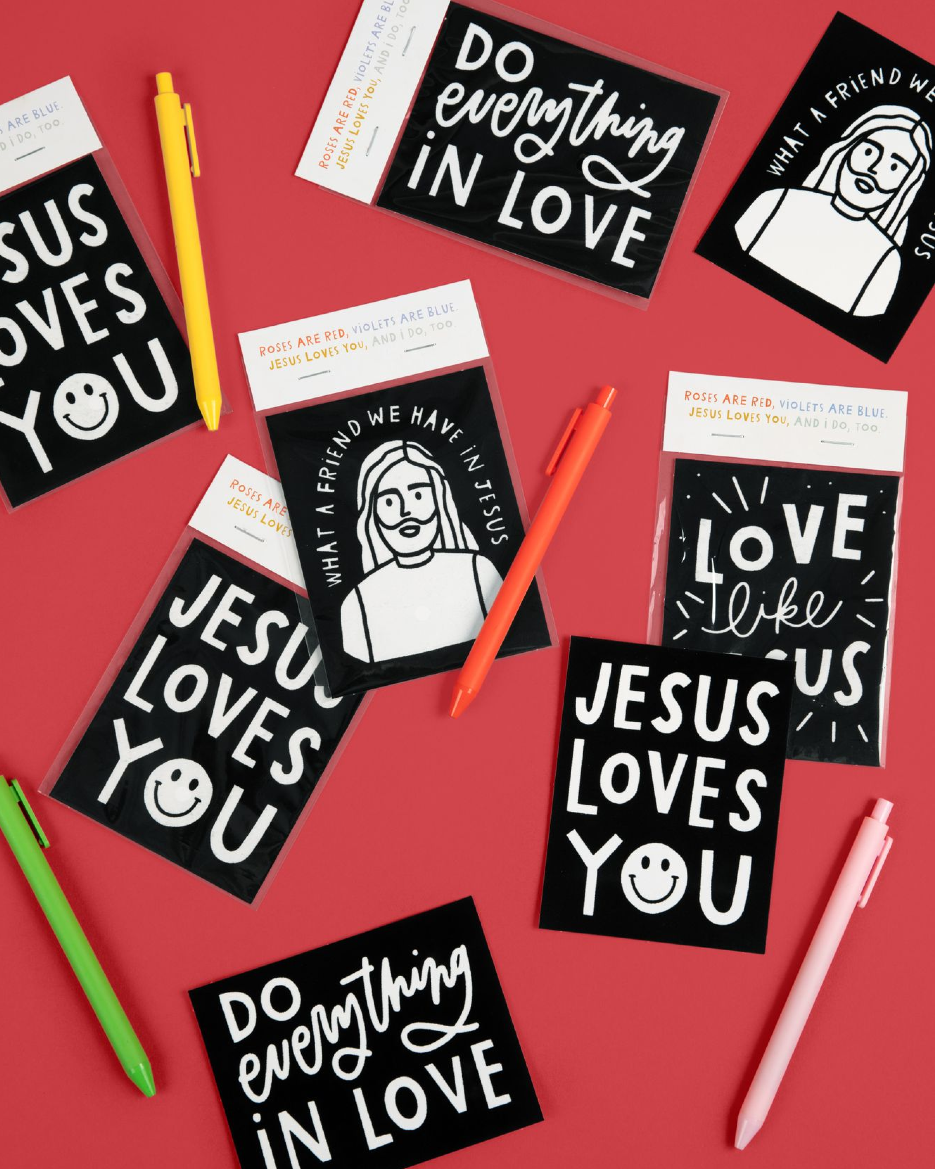 Fuzzy Coloring Valentine Card Bundles