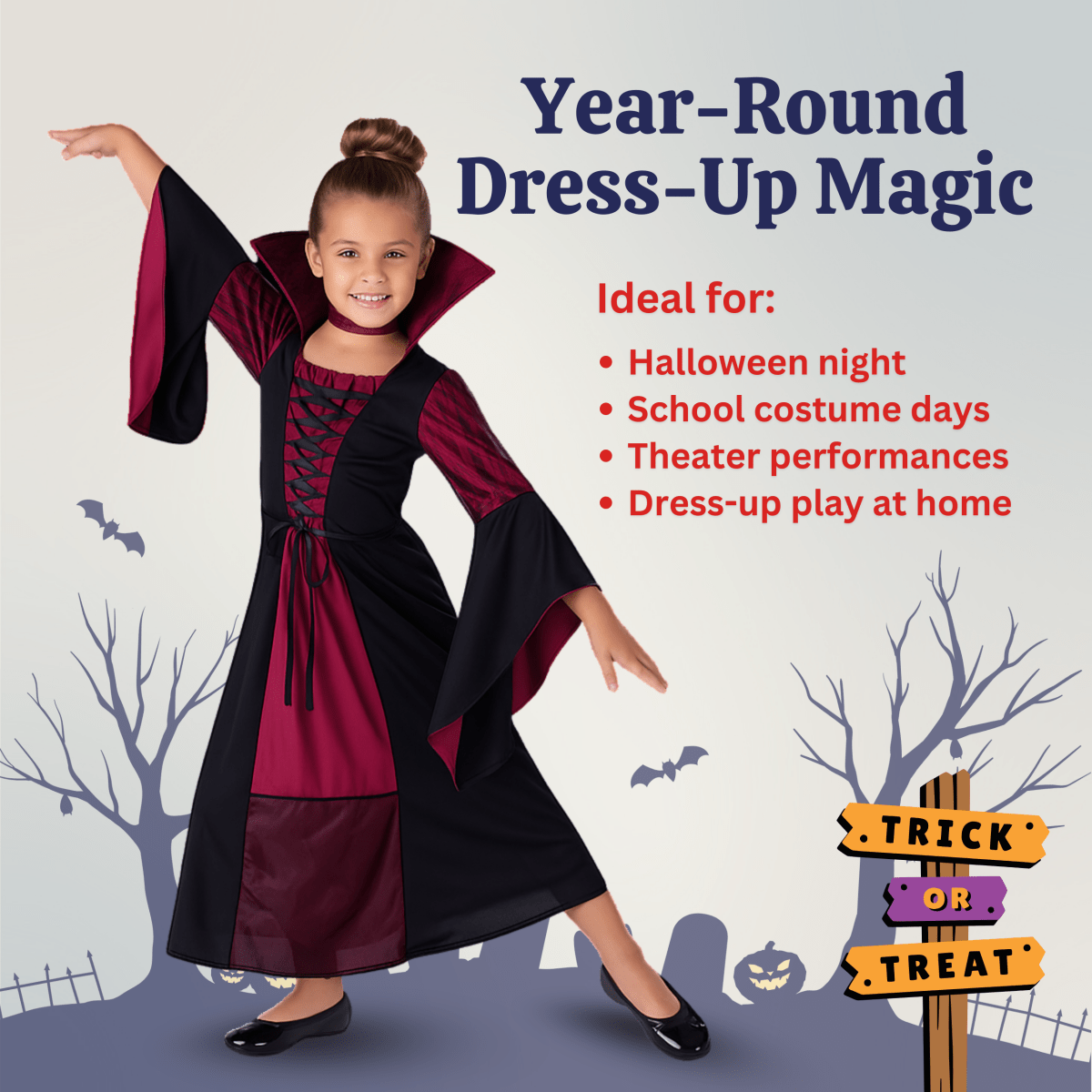 Vampiress Costume - Kids