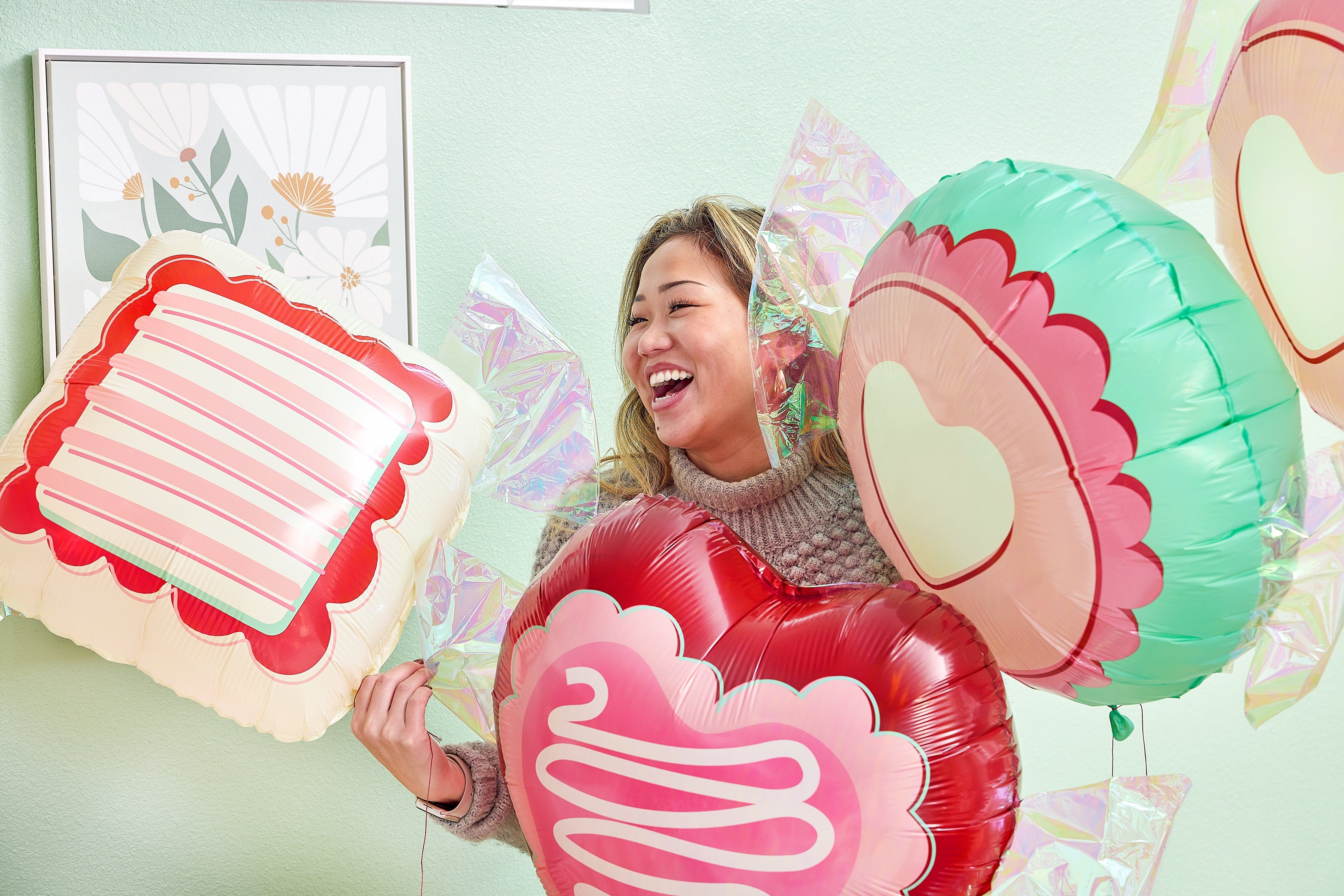 Candy Heart Balloons (6 Ct)