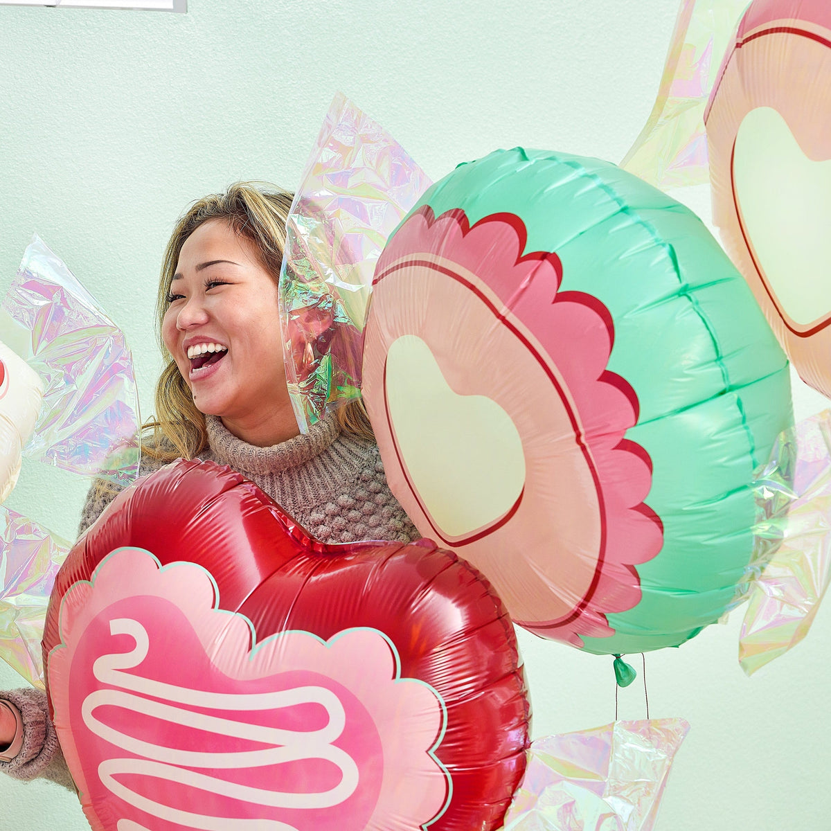 Candy Heart Balloons (6 Ct)