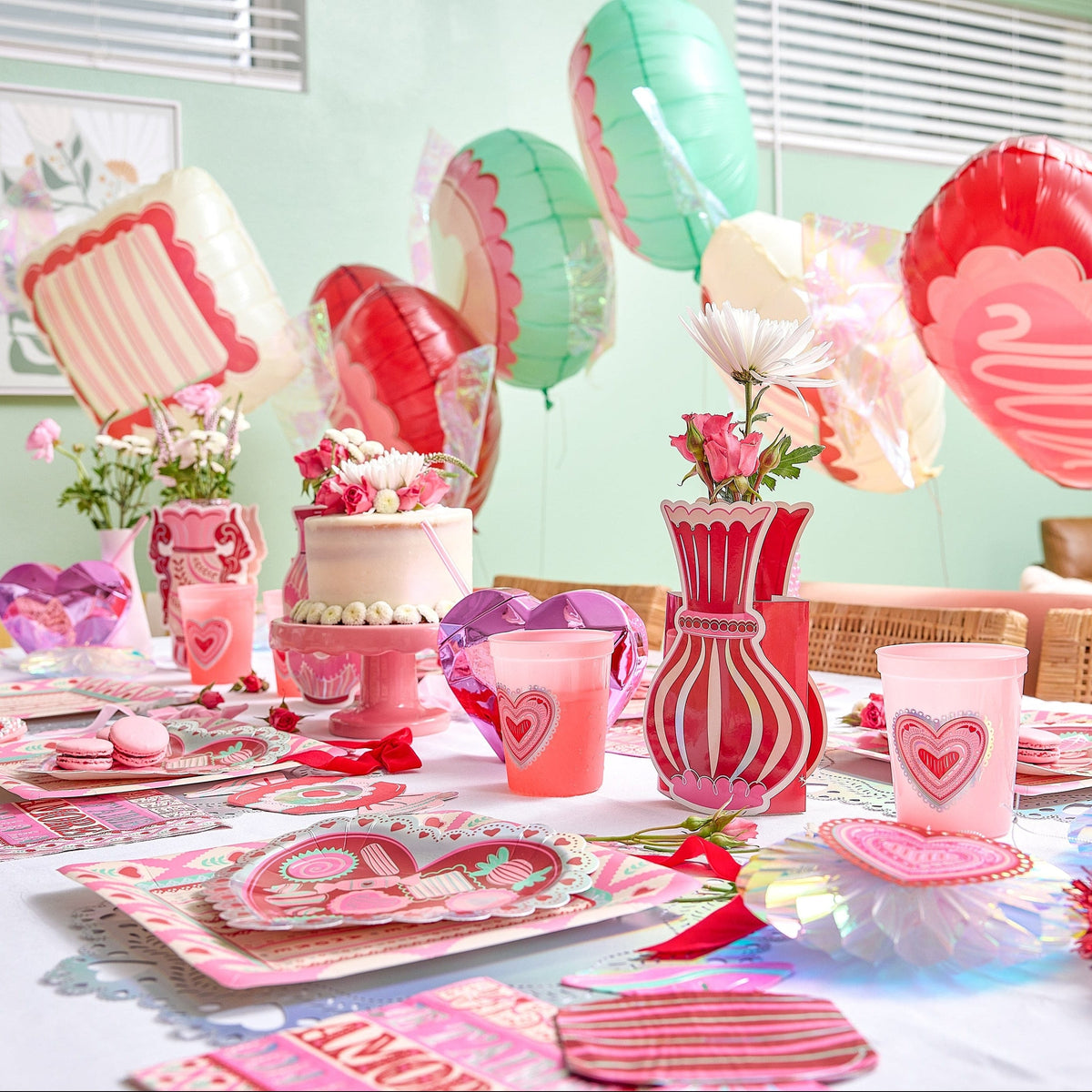 Candy Heart Balloons (6 Ct)