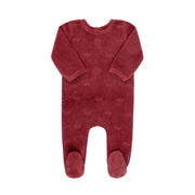 Embroidered Bow Footie & Hat