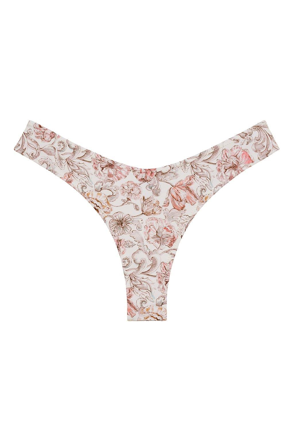 Venecia Floral Added Coverage Lulu (zig-zag Stitch) Bikini Bottom
