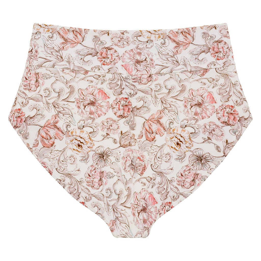 Venecia Floral Full Coverage High Rise Bikini Bottom