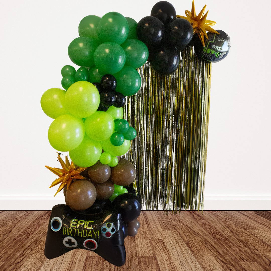 Video Game Balloon Garland Kit – Gamer Party Decor