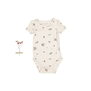 The Printed Short Sleeve Onesie - Vintage Floral