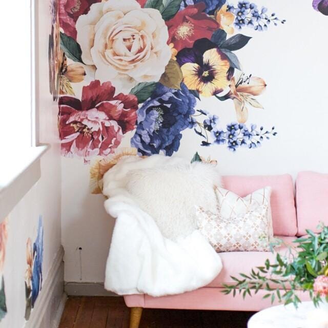 Vintage Floral Wall Decals