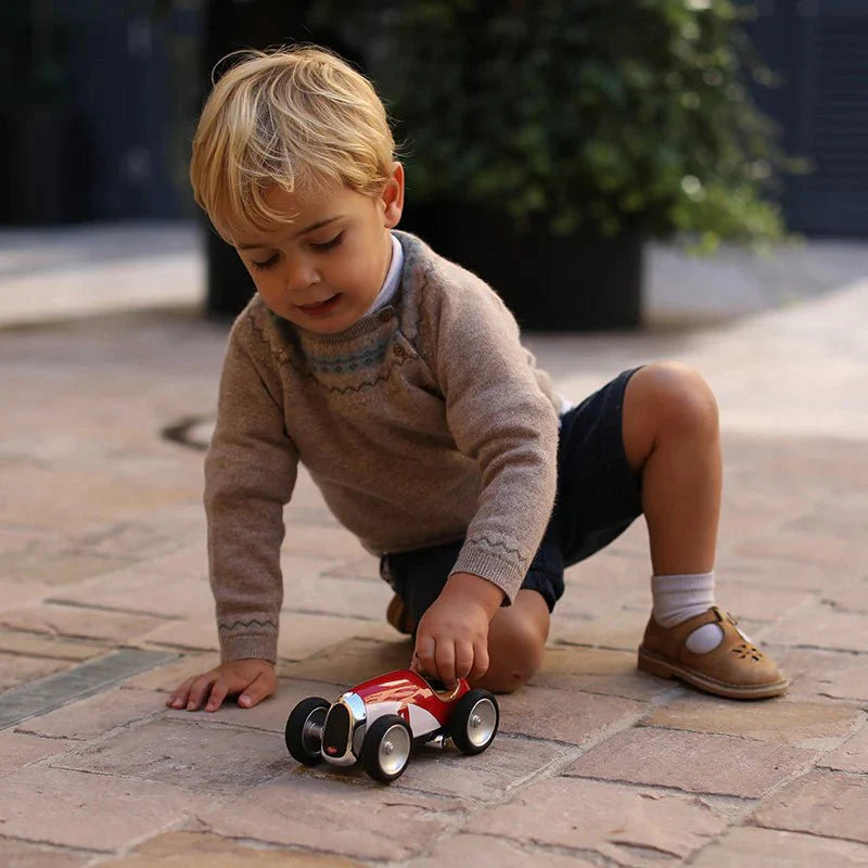Vintage Open-wheeled Racing Car Red