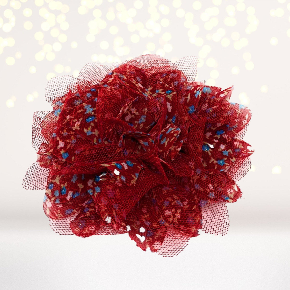 Vintage Tulle Hair Flower Clips