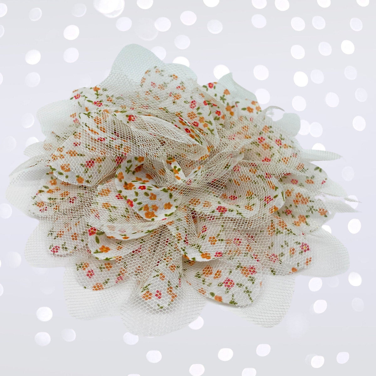 Vintage Tulle Hair Flower Clips