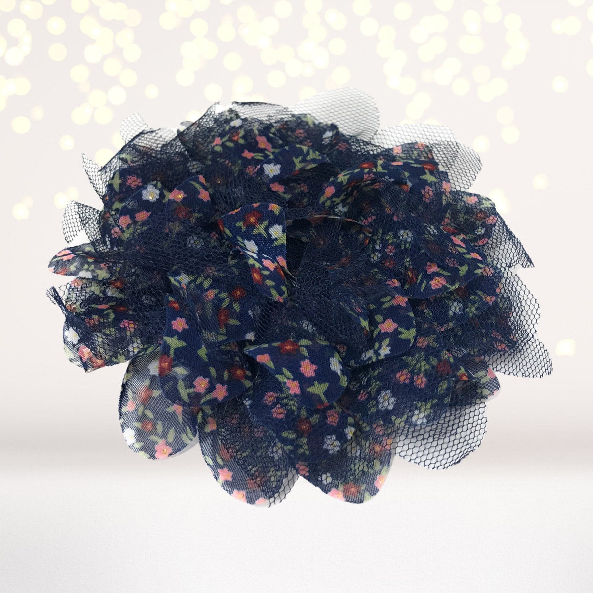 Vintage Tulle Hair Flower Clips